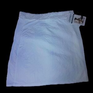 Jockey Generation White Stretch Lace Waist Half Slip. Sz. Women S. NWT!